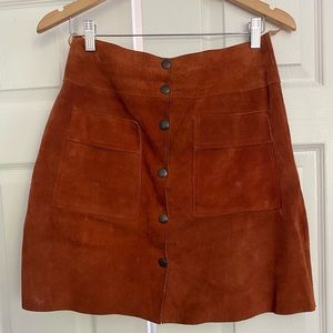 VINTAGE suede skirt! Size small